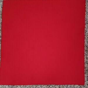 3 Vibrant Red Cotton Napkins